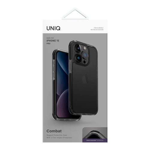 Uniq для iPhone 15 Pro чехол Combat Black