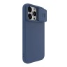 Nillkin для iPhone 15 Pro Max чехол CamShield Silky Silicone Midnight Blue