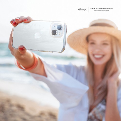Elago для iPhone 15 чехол HYBRID (pc/tpu) Clear