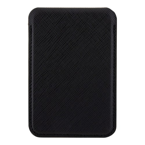 Guess картхолдер для iPhone Wallet Cardslot MagSafe PU Saffiano Triangle metal logo Black