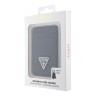 Guess картхолдер для iPhone Wallet Cardslot MagSafe PU Saffiano Triangle metal logo Black