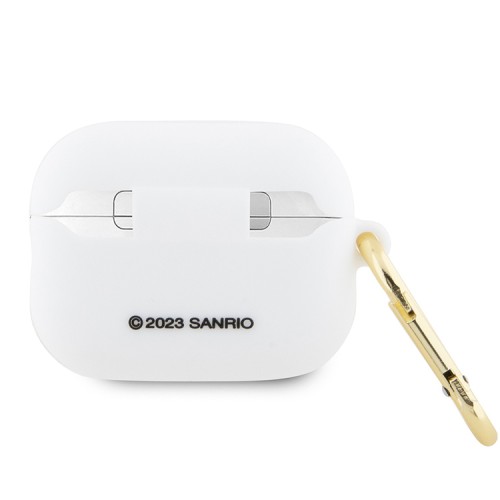 Hello Kitty для Airpods Pro 2 чехол Liquid silicone 3D Rubber Kitty Head White