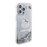 Hello Kitty для iPhone 15 Pro Max чехол Liquid Glitter Kitty Head Hard Translucent
