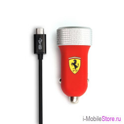 Автомобильная зарядка для телефона Ferrari 2 USB 2.1 A 