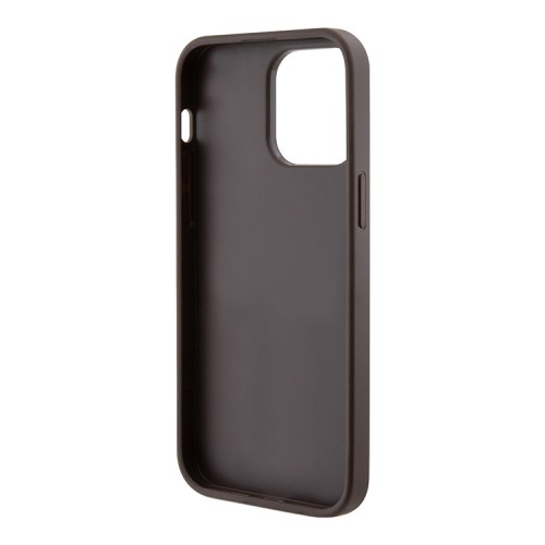 Guess для iPhone 13 Pro Max чехол PU 4G Stripes Hard Brown
