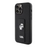 Karl Lagerfeld для iPhone 13 Pro Max чехол GripStand PU Saffiano NFT Karl & Choupette metal Hard Black