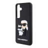 Karl Lagerfeld для Galaxy S24 чехол 3D Rubber NFT Karl & Choupette Hard Black