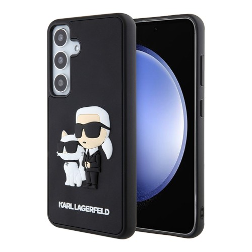 Karl Lagerfeld для Galaxy S24 чехол 3D Rubber NFT Karl & Choupette Hard Black