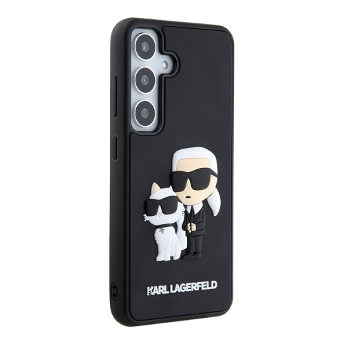 Karl Lagerfeld для Galaxy S24 чехол 3D Rubber NFT Karl & Choupette Hard Black