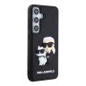 Karl Lagerfeld для Galaxy S24 чехол 3D Rubber NFT Karl & Choupette Hard Black