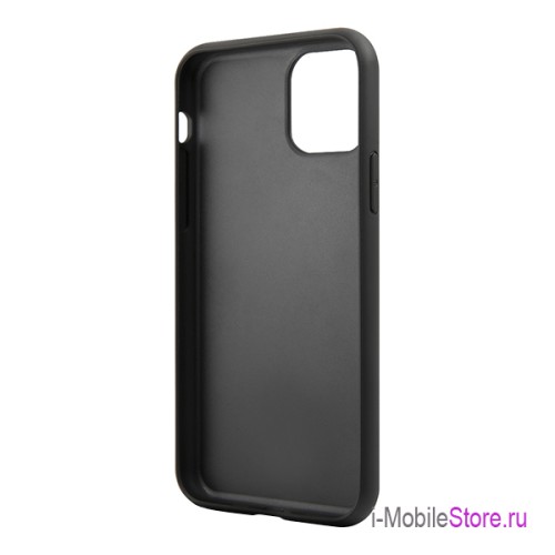 Чехол Lagerfeld PU Leather Karl's Head Hard with cardslot для iPhone 11, черный