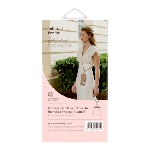 Uniq для iPhone 16 Pro Max чехол кожаный со шнурком COEHL MUSE Cream (MagSafe)