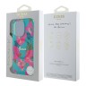 Guess для iPhone 16 Pro чехол PC/TPU Flowers Invisible Ring Pink (MagSafe)