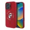 Karl Lagerfeld для iPhone 16 Pro Max чехол Liquid Silicone NFT Karl&Choupette Red (MagSafe)