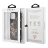 Чехол Guess Flower Hard Shiny N.4 Black для iPhone 11