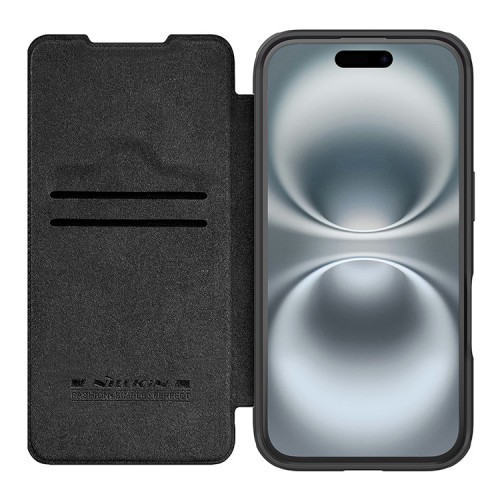 Nillkin для iPhone 16 чехол QIN ProP Booktype Black