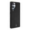 Mercedes для Galaxy S25 Ultra чехол Leather Debossed Lines Hard Black (MagSafe)