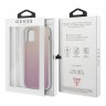 Чехол Guess 4G 3D raised Hard Gradient для iPhone 12 Pro Max, розовый