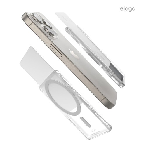 Elago магнитный бумажник MagSafe Card Slider Clear PC Transparent