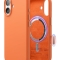 Elago для iPhone 17 чехол Magnetic Silicone Orange (MagSafe)