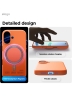 Elago для iPhone 17 чехол Magnetic Silicone Orange (MagSafe)