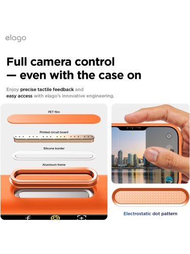 Elago для iPhone 17 чехол Magnetic Silicone Orange (MagSafe)