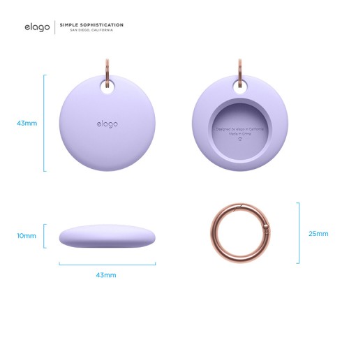 Чехол Elago Silicone для AirTag, Lavender