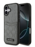 Karl Lagerfeld для iPhone 17 чехол PU Saffiano Monogram with Cardslot Hard Silver