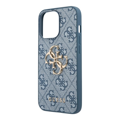 Чехол Guess 4G Big metal logo Hard для iPhone 13 Pro, синий