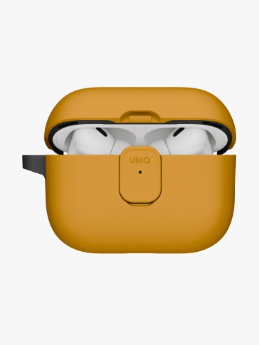 Uniq для Airpods Pro 3 чехол CLYDE Lock case Racing Yellow/Dark Grey