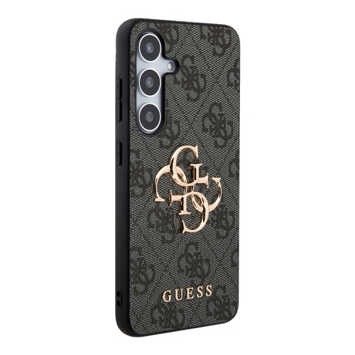 (Уценка) Guess для Galaxy S24+ чехол PU 4G Big metal logo Hard Grey