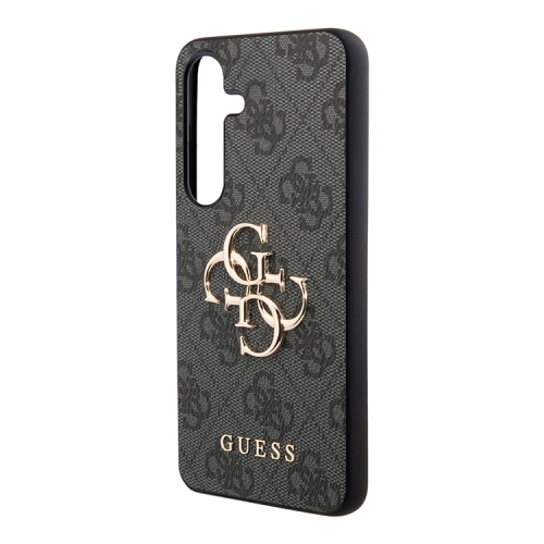 (Уценка) Guess для Galaxy S24+ чехол PU 4G Big metal logo Hard Grey