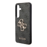 (Уценка) Guess для Galaxy S24+ чехол PU 4G Big metal logo Hard Grey