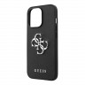 Чехол Guess PU Saffiano 4G Big metal logo Hard для iPhone 13 Pro, черный