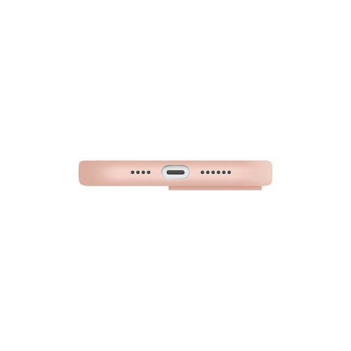 Силиконовый чехол Uniq LINO MagSafe для iPhone 13 Pro, розовый
