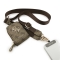 Guess шнурок на шею Universal Crossbody PU Strap 4G Big metal Logo + Smartphone patch + Wallet Brown