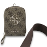 Guess шнурок на шею Universal Crossbody PU Strap 4G Big metal Logo + Smartphone patch + Wallet Brown