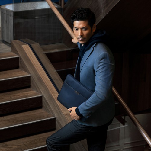 Чехол Uniq Bergen Nylon Laptop sleeve для ноутбуков 14'', синий