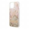 Чехол Guess Liquid glitter Paisley Hard для iPhone 14, золотой