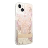 Чехол Guess Liquid glitter Paisley Hard для iPhone 14, золотой