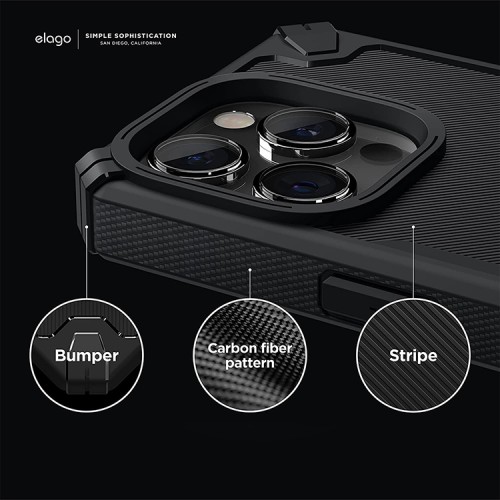 Чехол Elago ARMOR Silicone case для iPhone 14 Pro, черный