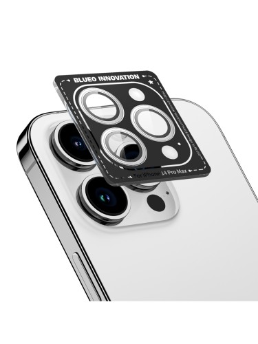 BLUEO Camera lens Armor metal для камеры iPhone 14 Pro | 14 Pro Max, Silver (3 шт +installer)