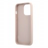 Чехол Guess PU 4G Bottom stripe Metal logo Hard для iPhone 13 Pro, розовый