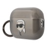 Чехол Lagerfeld TPU with ring NFT Karl Translucent для Airpods Pro 2, черный