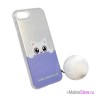 Чехол Karl Lagerfeld K-Peek A Boo Hard для iPhone 7/8/SE 2020, голубой
