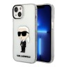 Чехол Lagerfeld NFT Karl Ikonik Hard для iPhone 14, прозрачный