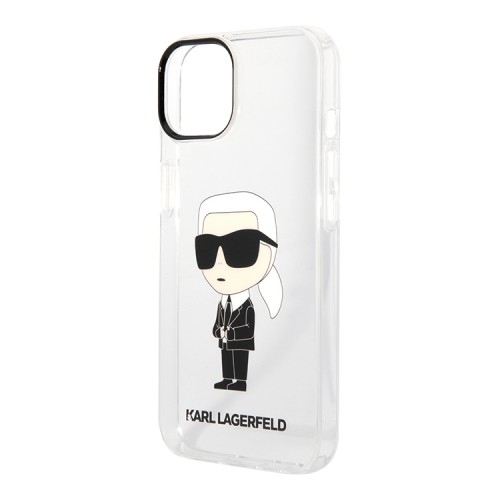 Чехол Lagerfeld NFT Karl Ikonik Hard для iPhone 14, прозрачный