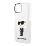 Чехол Lagerfeld NFT Karl Ikonik Hard для iPhone 14, прозрачный