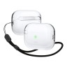 Чехол Elago Clear case with Round strap для AirPods Pro 2, прозрачный