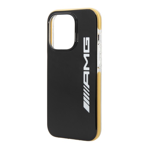 Чехол AMG PC/TPE для iPhone 14 Pro, черный/желтый